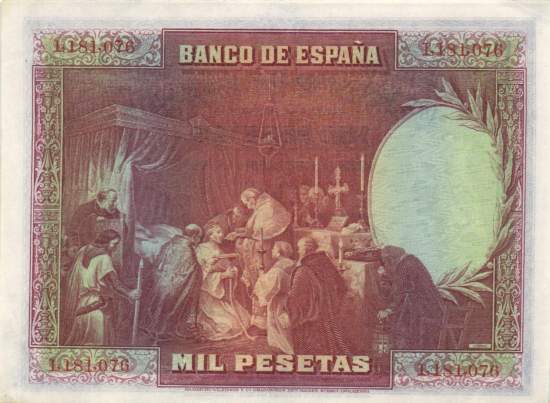 Spanien 1000 pesetas 1928